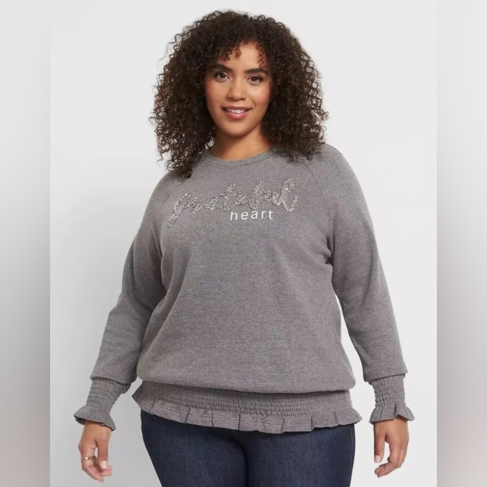 Lane Bryant Grateful Sweater 🙏